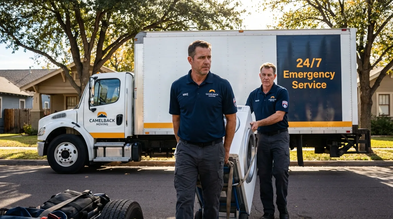 CamelBack Moving crew loading furniture in Somerville, NJ